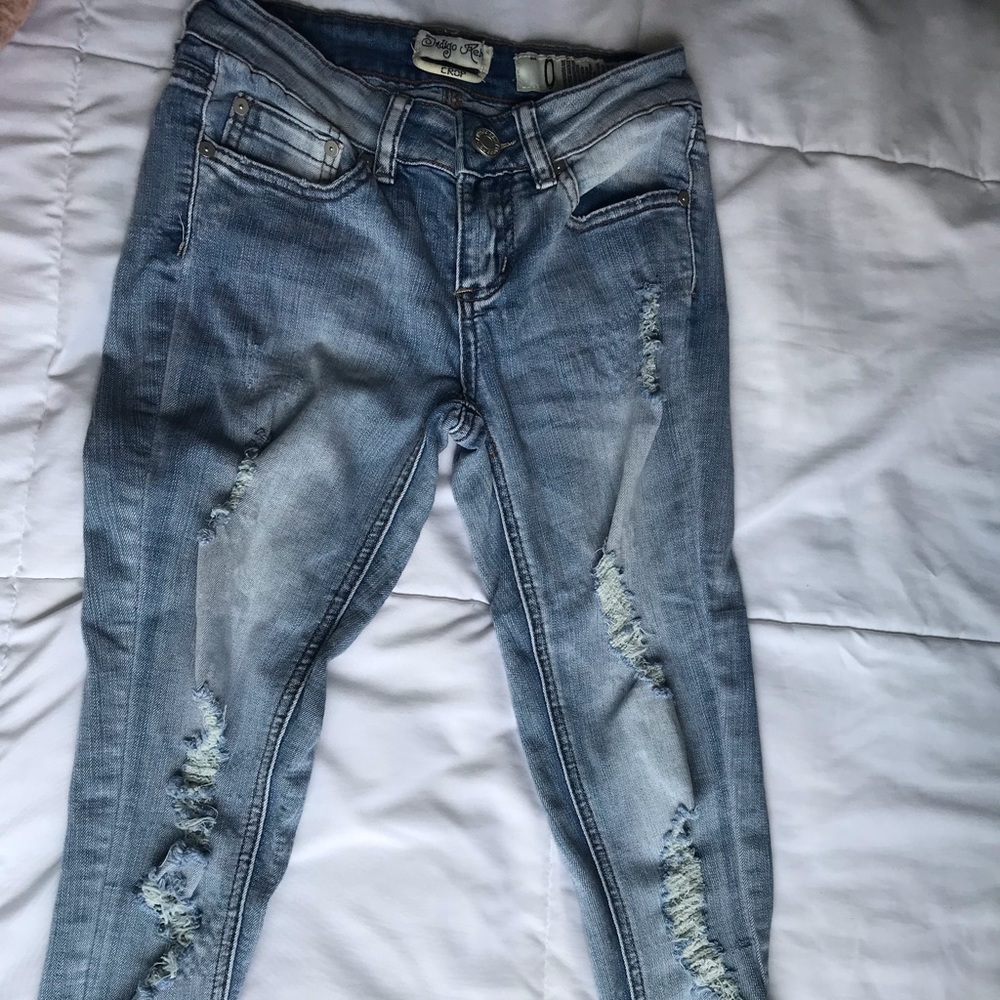 Cropped holy jeans